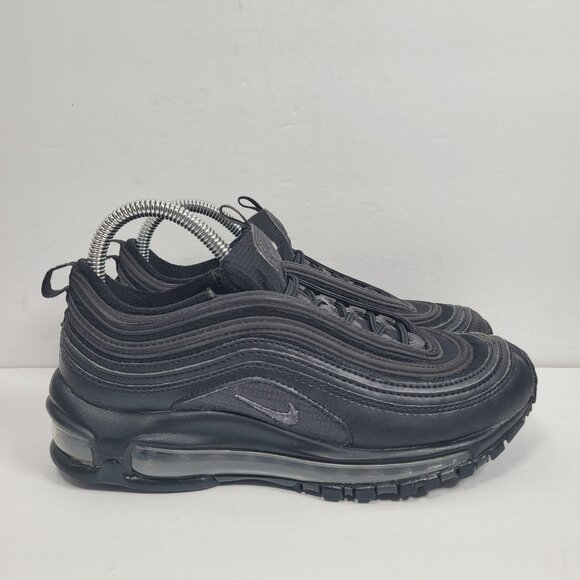 Nike Air Max 97 Triple Black Youth Sneakers 921522-011 US Size 5Y - Picture 1 of 8